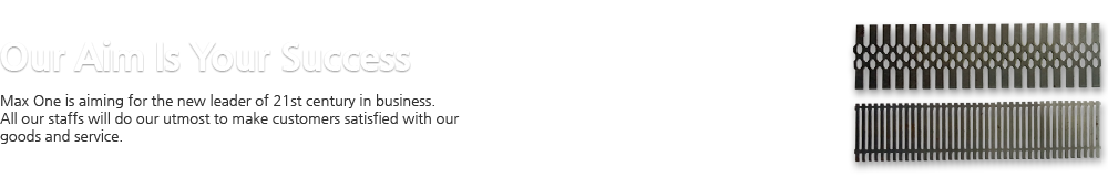 Our Aim Is Your Success Max One is aiming for the new leader of 21st century in business. All our staffs will do our utmost to make customers satisfied with our goods and service. 